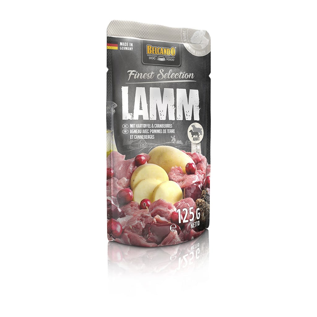 BEUTEL BELCANDO 125 G LAMM UND         KARTOFFEL MIT CRANBERRIES              