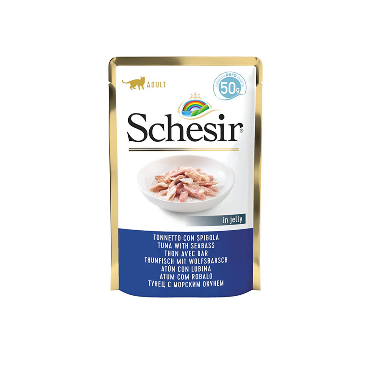 SCHESIR 50 G THUNFISCH MIT WOLFSBARSCH