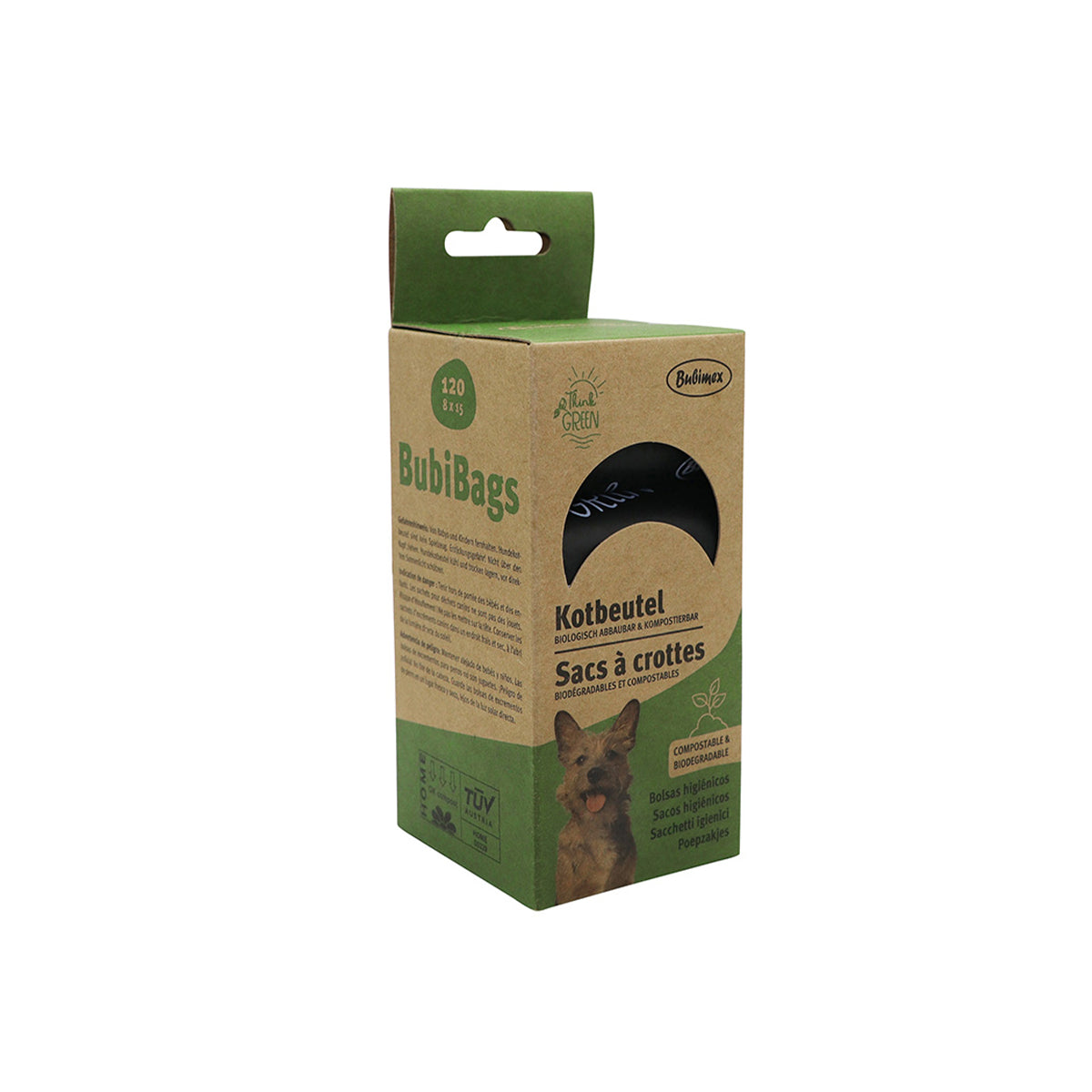SACS A CROTTES, COMPOSTABLES, 8X15 SACS