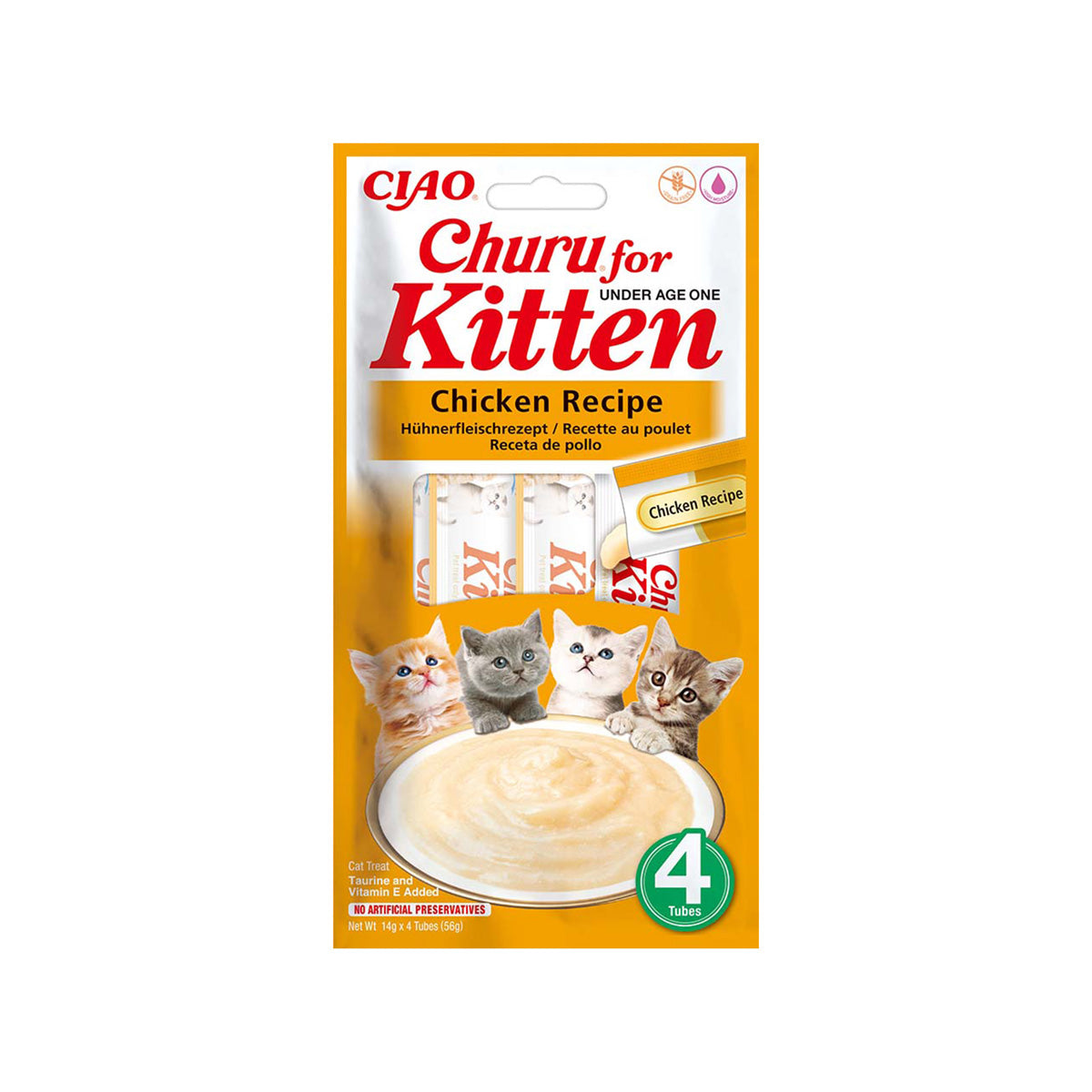 CHURU PUREE KITTEN POULET