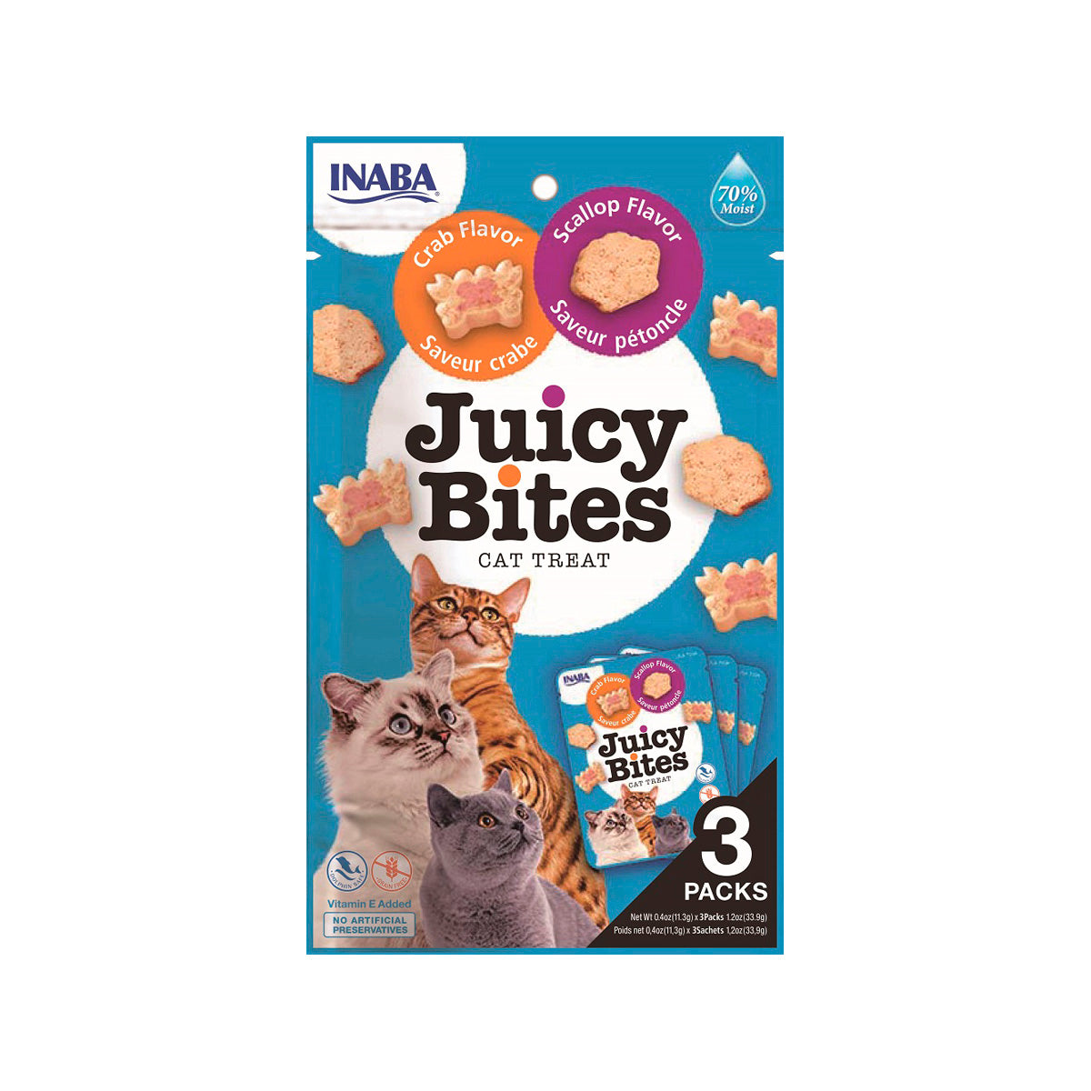 SACHETS JUICY BITES CRABE ET PETONCLES