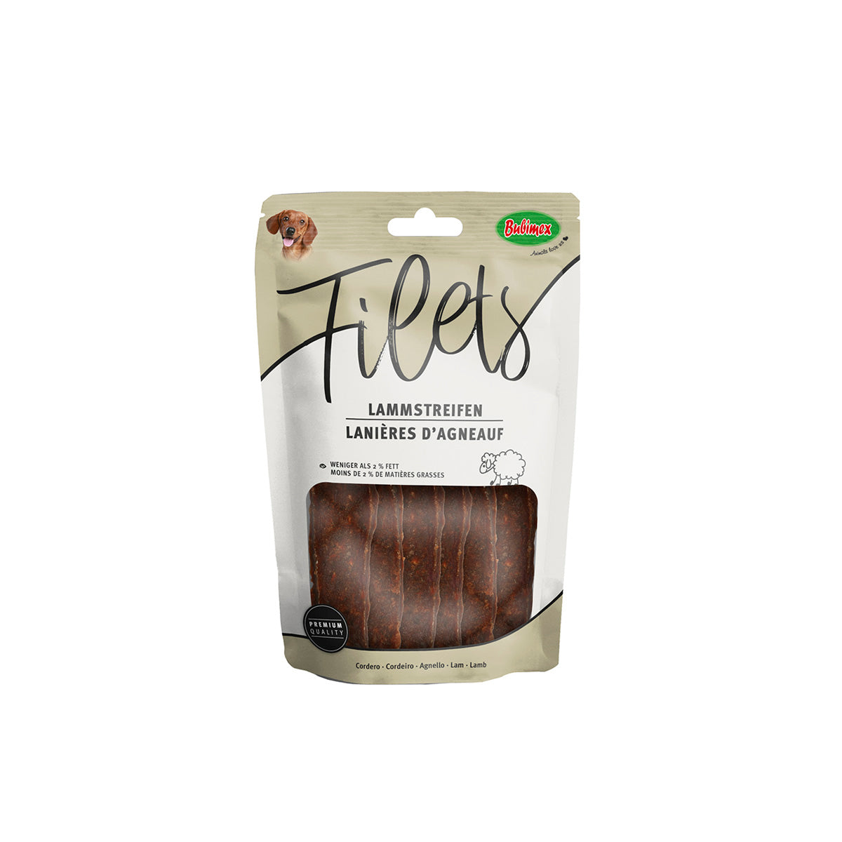 LANIERES DE VIANDE D AGNEAU 100 G