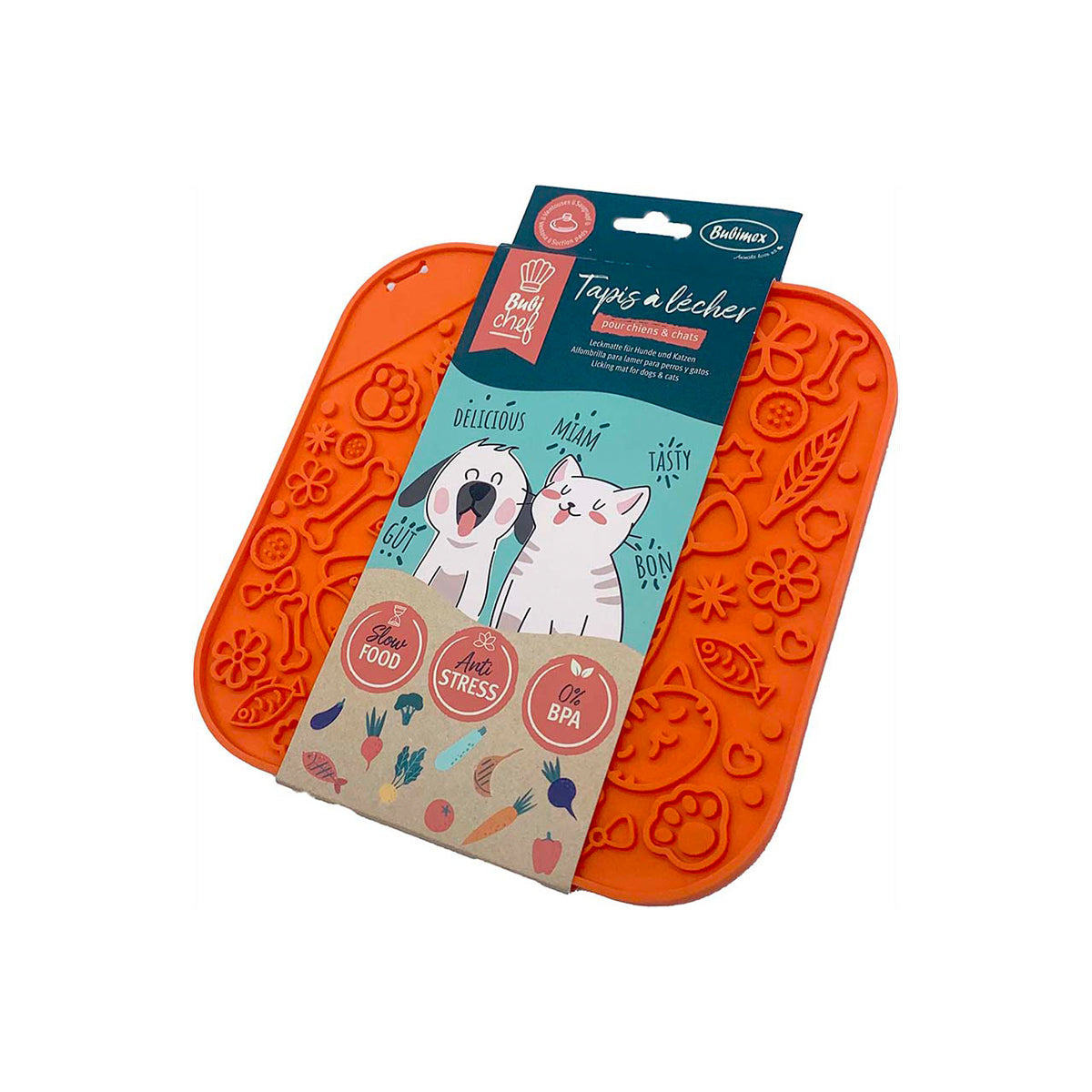 BUBICHEF LICKFUN LECKMATTE, ORANGE