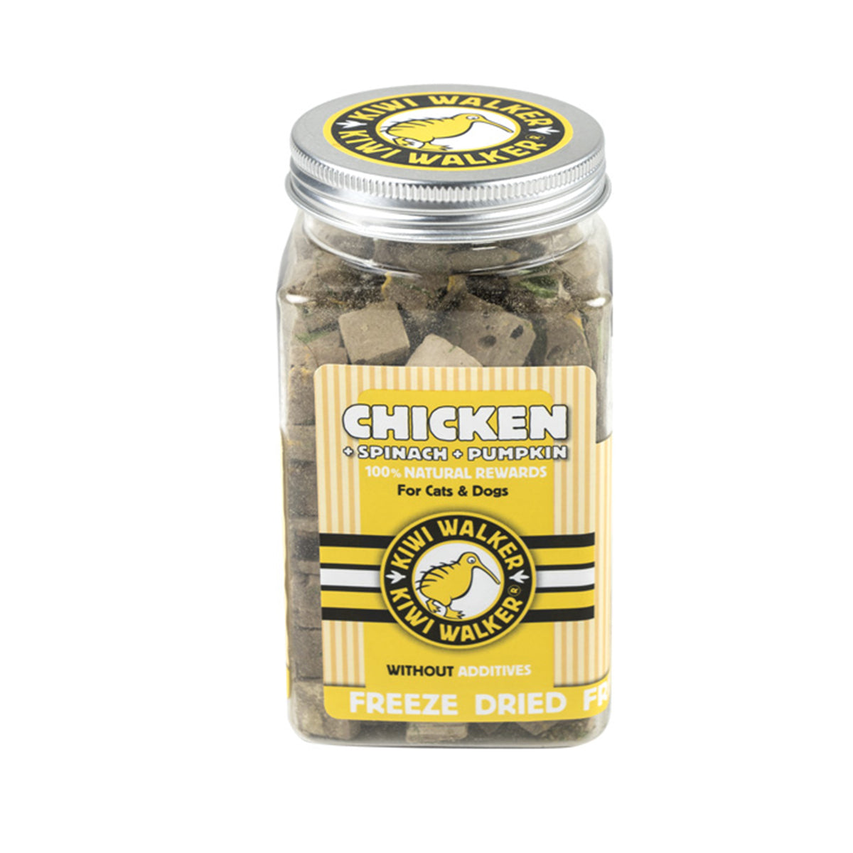 KIWI FRIANDISES LYOPHILISEES AU POULET, EPINARD ET CITROUILLE 100 G