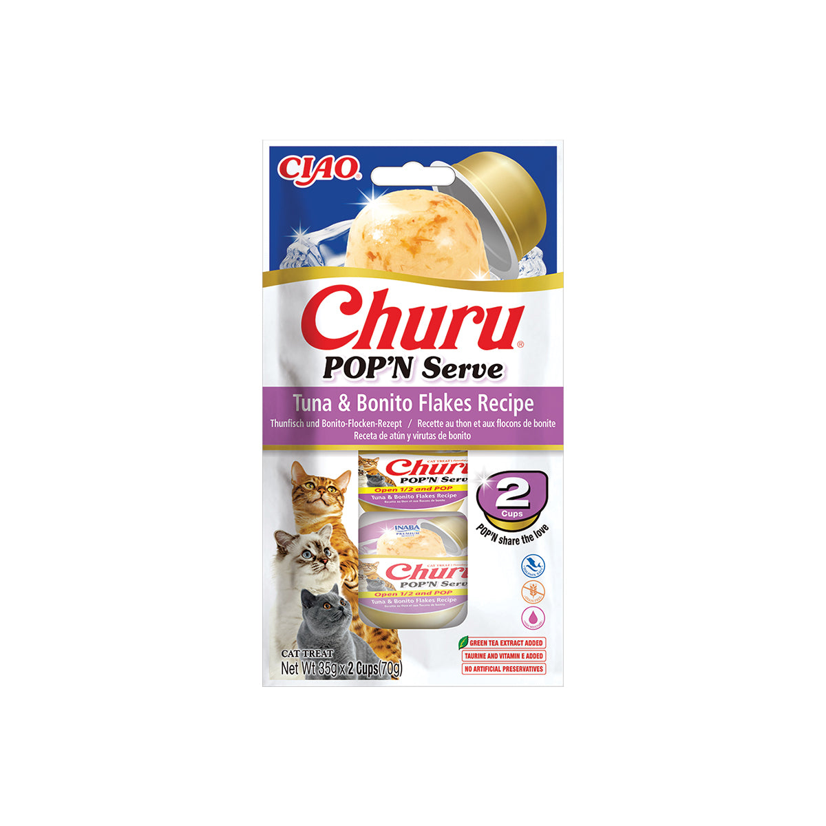 CHURU POP'N SERVE THON ET FLOCON DE BONITE