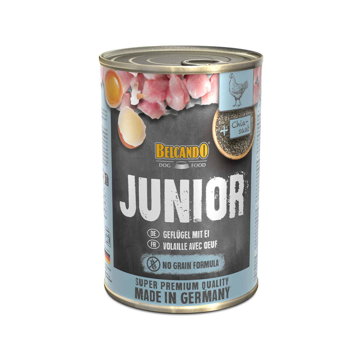 DOSE BELCANDO 400 G JUNIOR GEFLUEGEL MIT EI