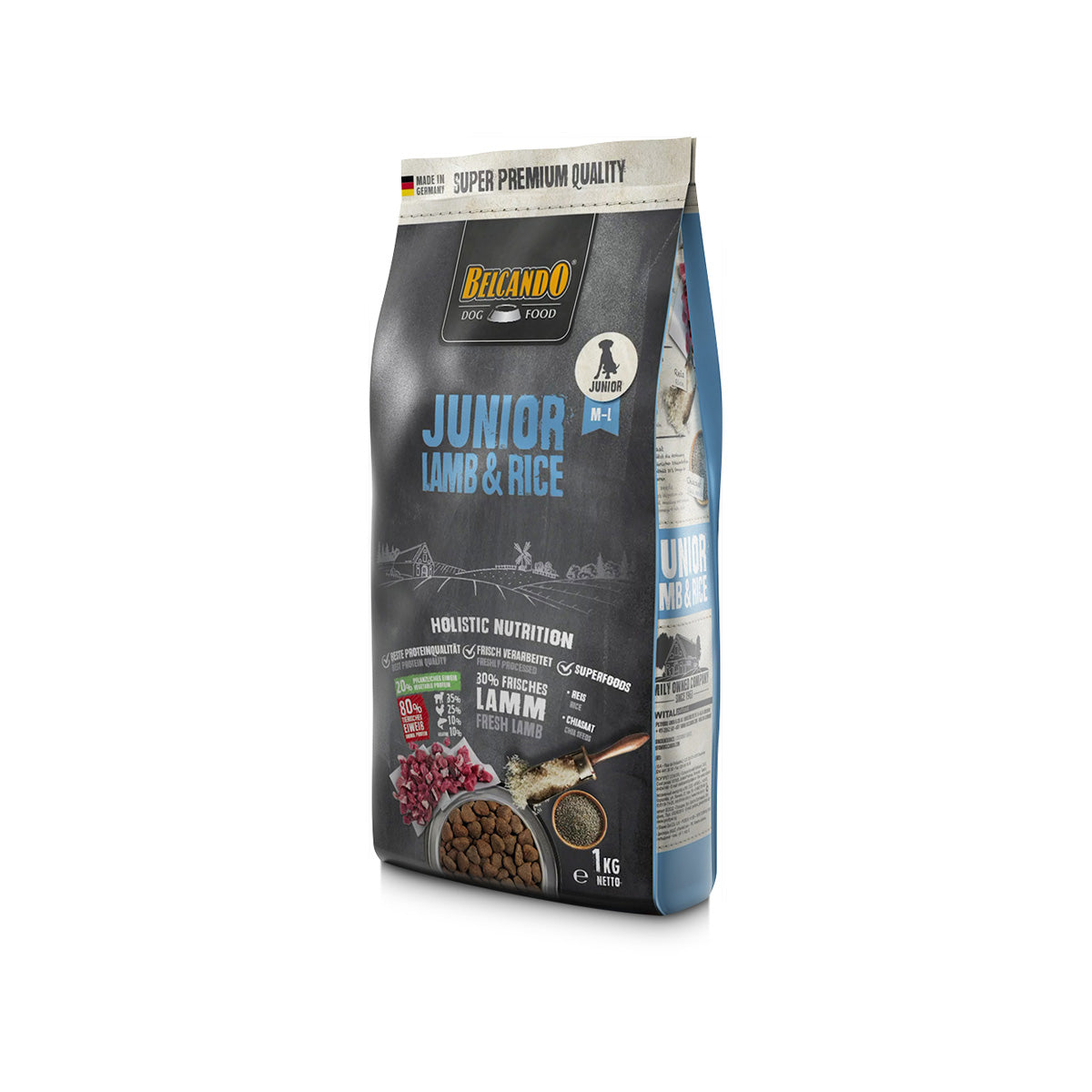JUNIOR LAMB & RICE 1 KG BELCANDO