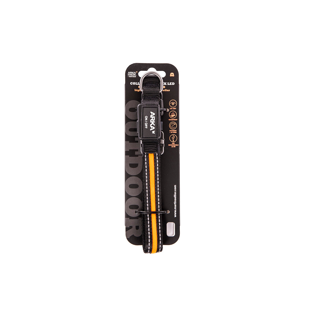 ARKA HAOK LEICHTE NYLONHALSBAND ORANGE 1,5X35-40 CM