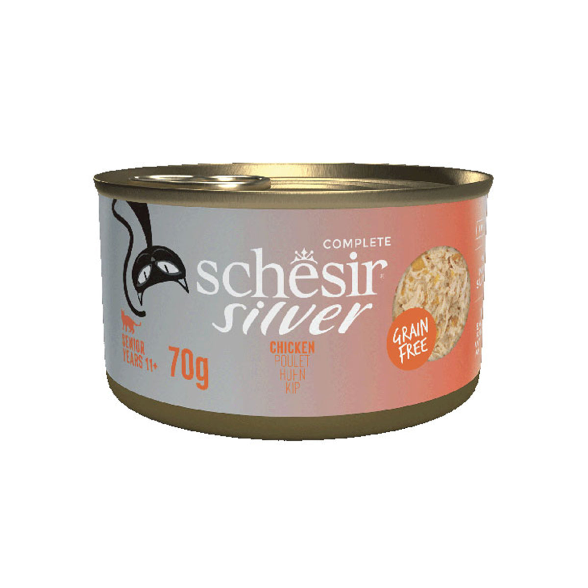 SCHESIR SILVER FILET EN BOUILLON BOITE 70G POULET