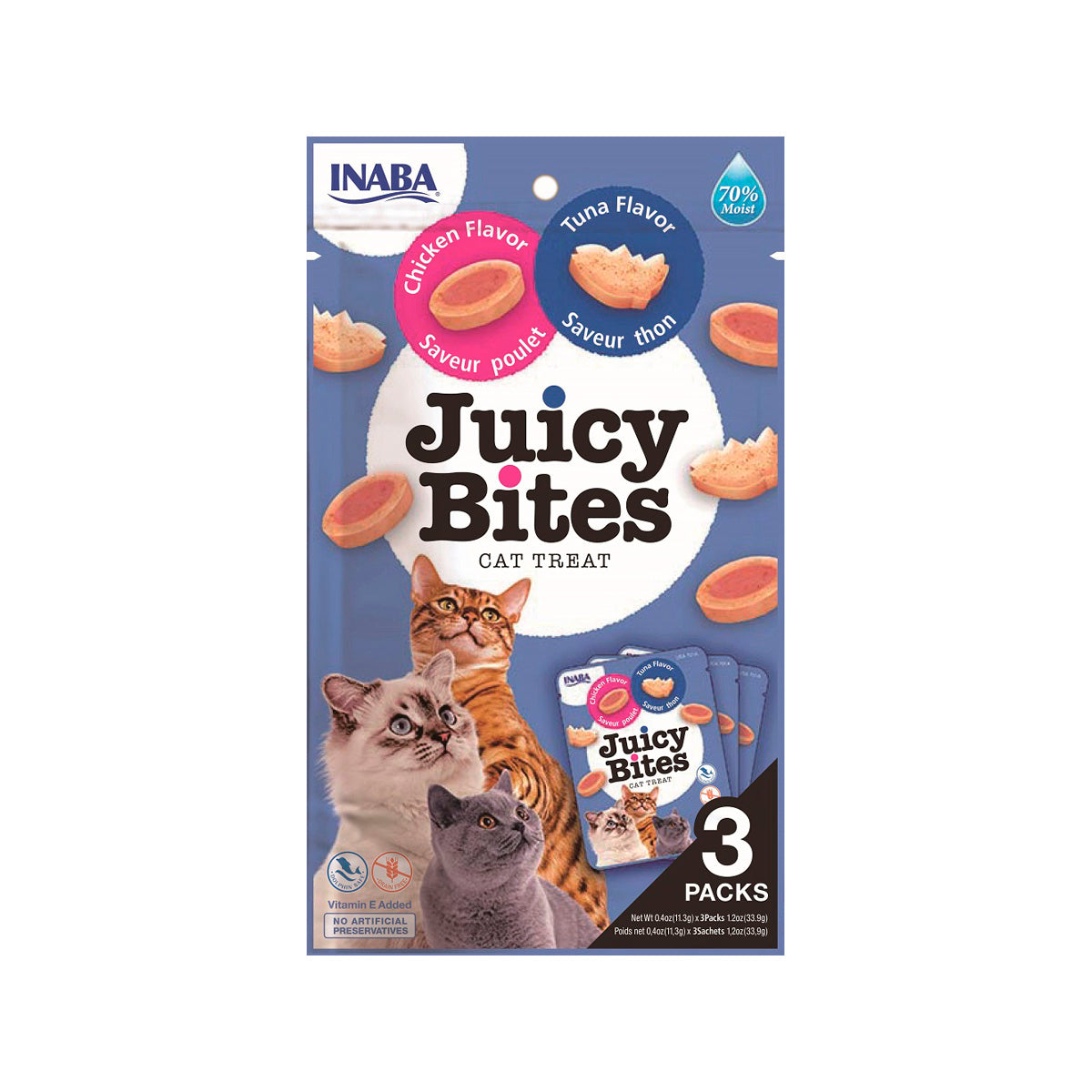 SACHETS JUICY BITES POULET ET THON
