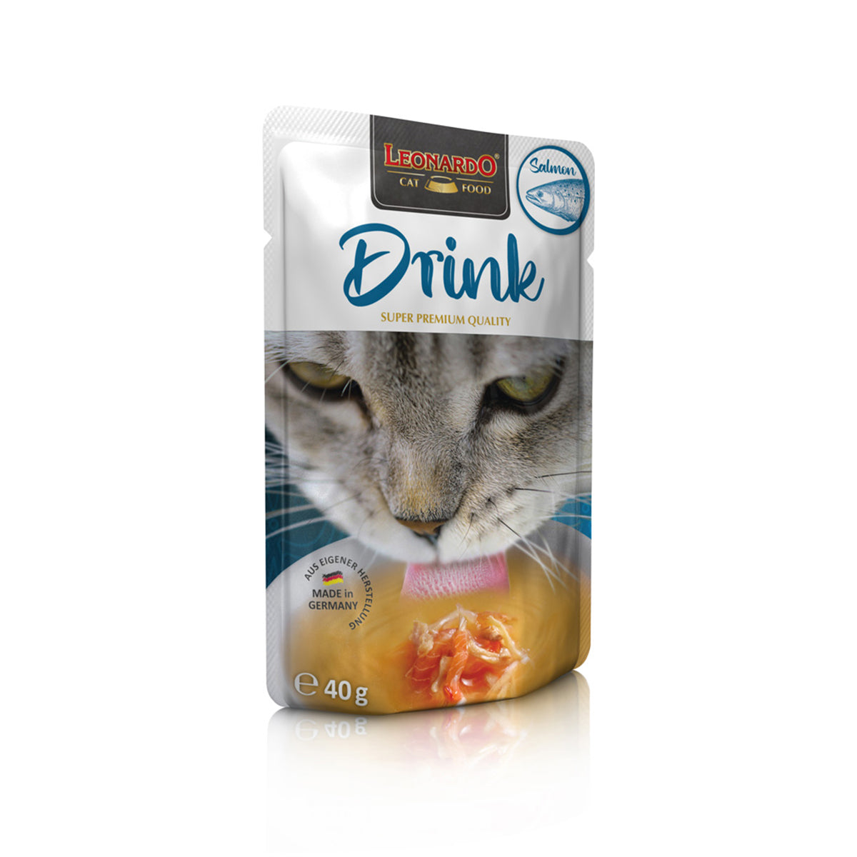 SACHETS LEONARDO DRINK SALMON 40 G