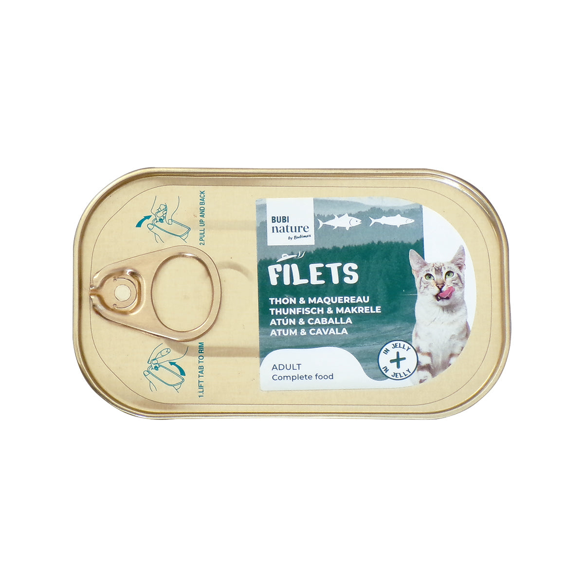 BUBI NATURE THON ET MAQUEREAU EN GELEE 12 x 85G