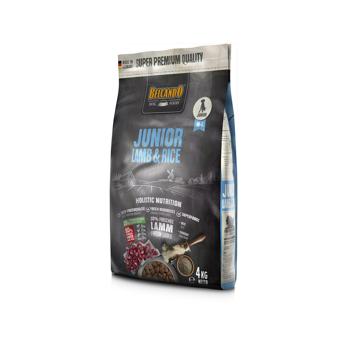 JUNIOR LAMB & RICE 4 KG BELCANDO