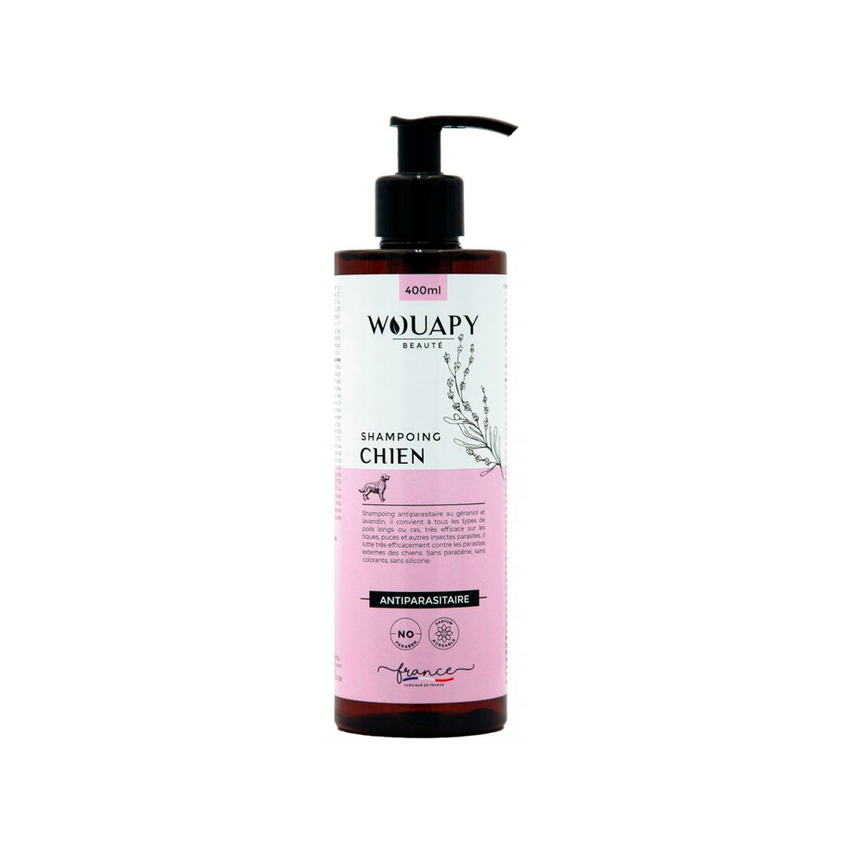 WOUAPY SHAMPOO 400 ML -
ANTI-PARASITISCH