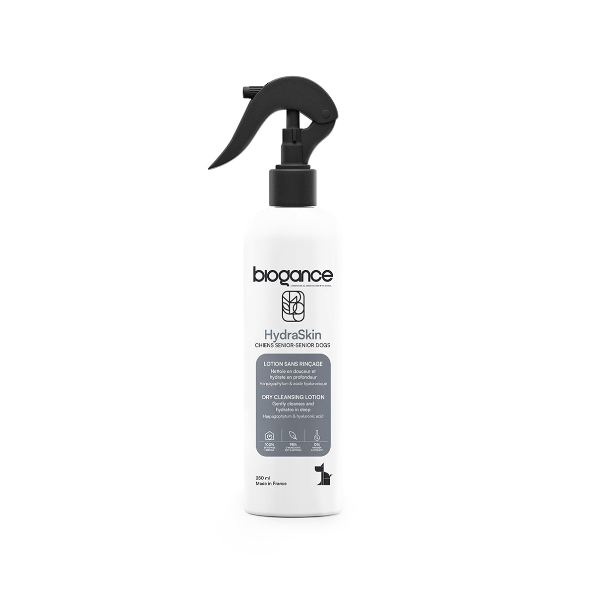 BIOGANCE LOTION NETTOYANTE HYDRATANTE CHIEN SENIOR 250 ML