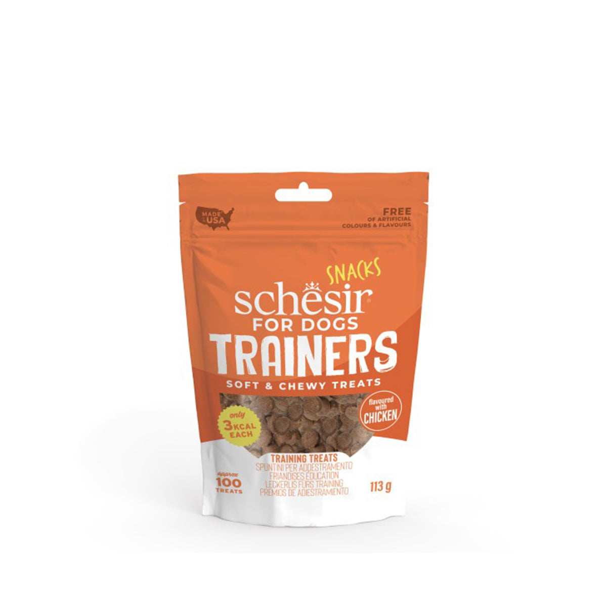 SCHESIR SNACK TRAINING POULET 113G