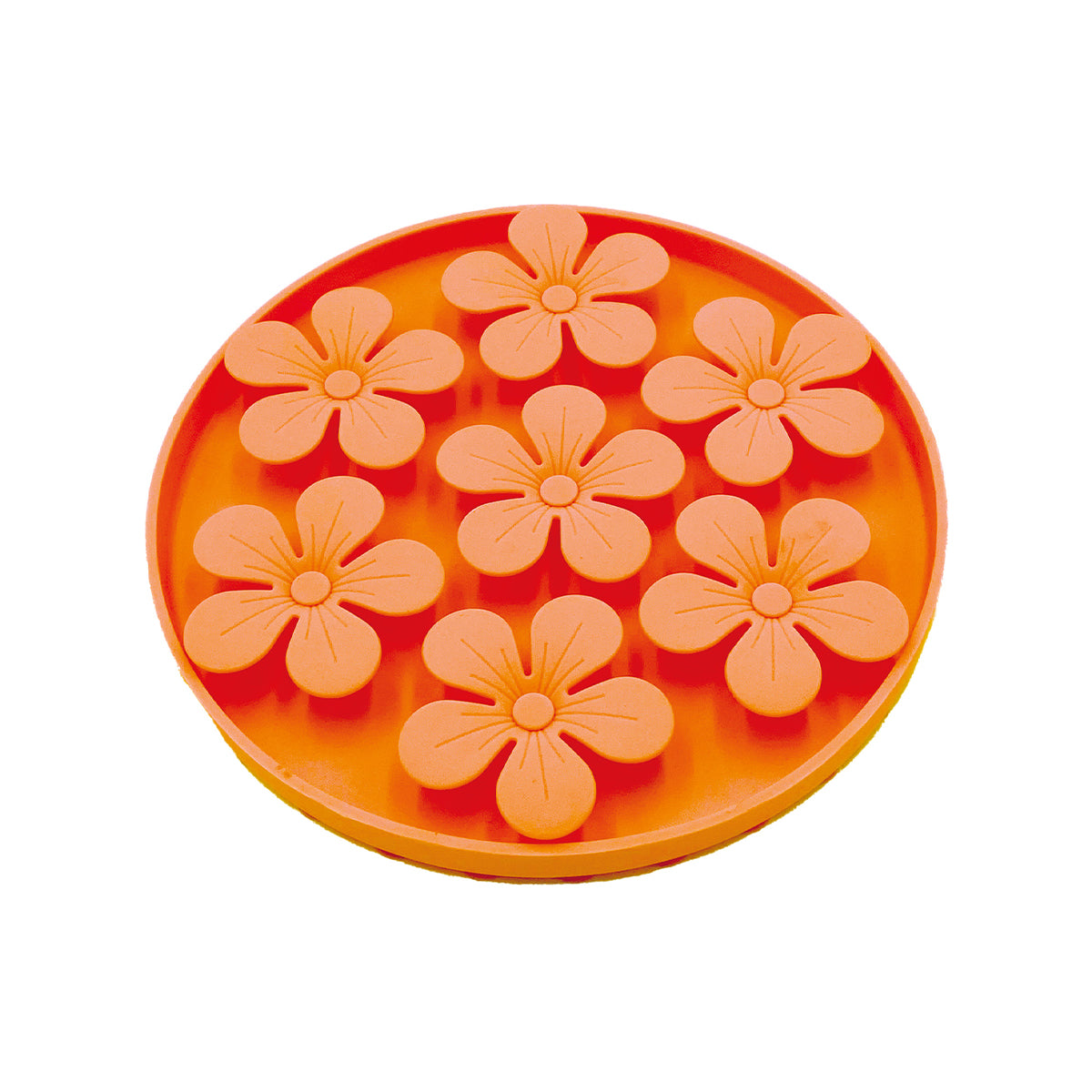 BUBIMEX TAPIS ANTI-GLOUTON BUBICHEF LICKFLOWER ORANGE