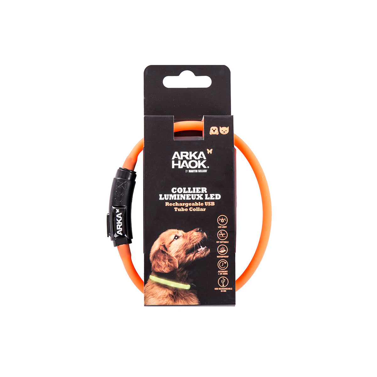 ARKA HAOK LEICHTE HALSBAND ORANGE 0,7X35 CM