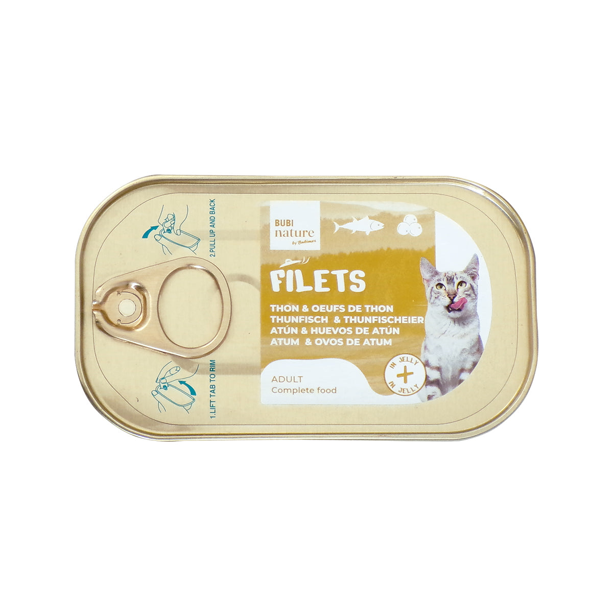BUBI NATURE THON ET ŒUF DE THON EN GELEE 12 x 85G