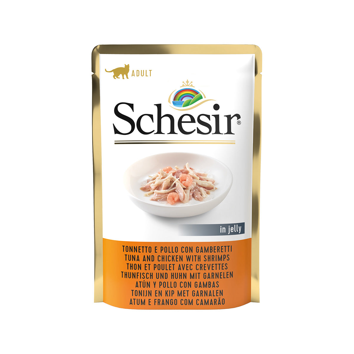 SCHESIR 85 G BEUTEL THUNFISCH, HUHN & GARNELEN
