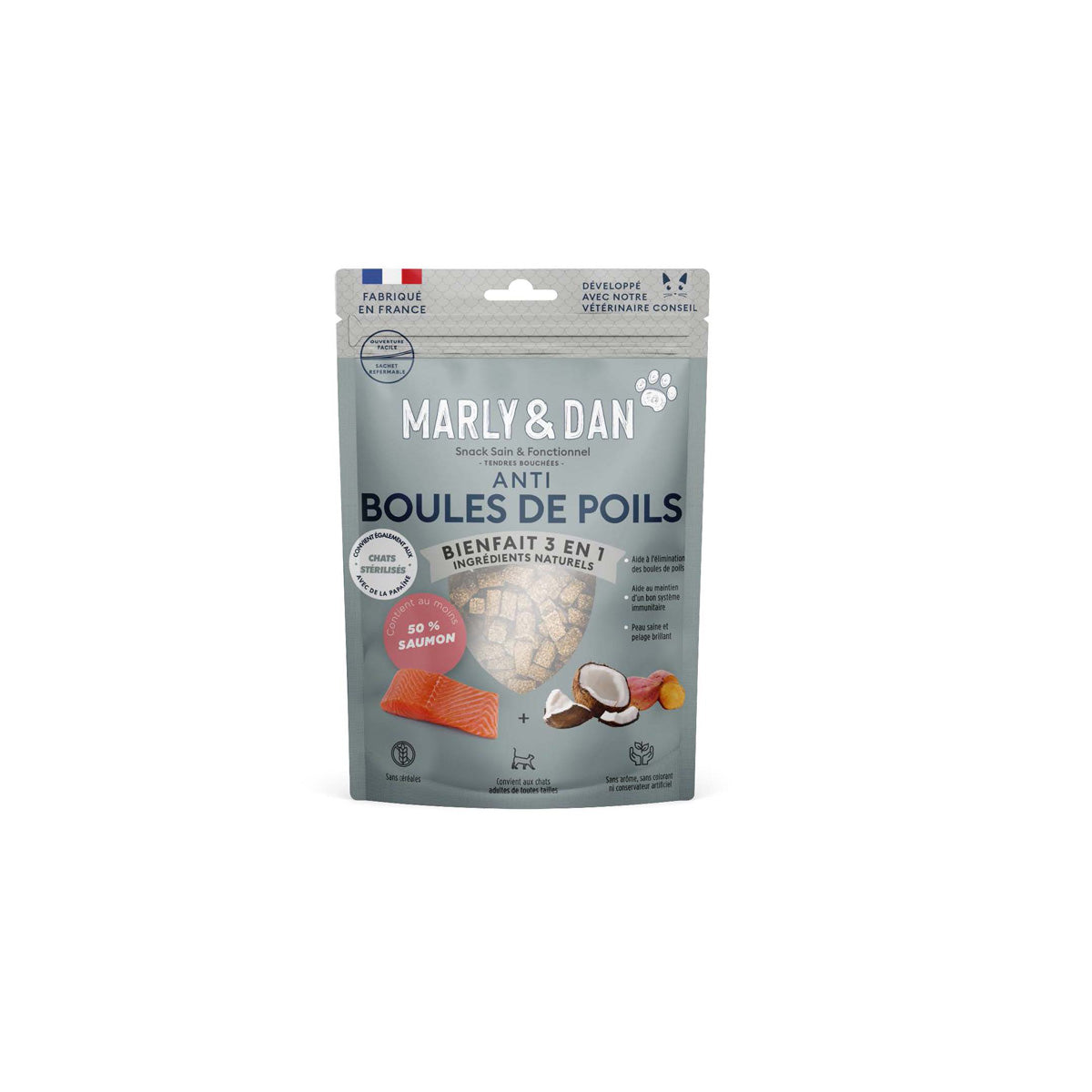 MARLY & DAN ANTI BOULES DE POIL - CHAT