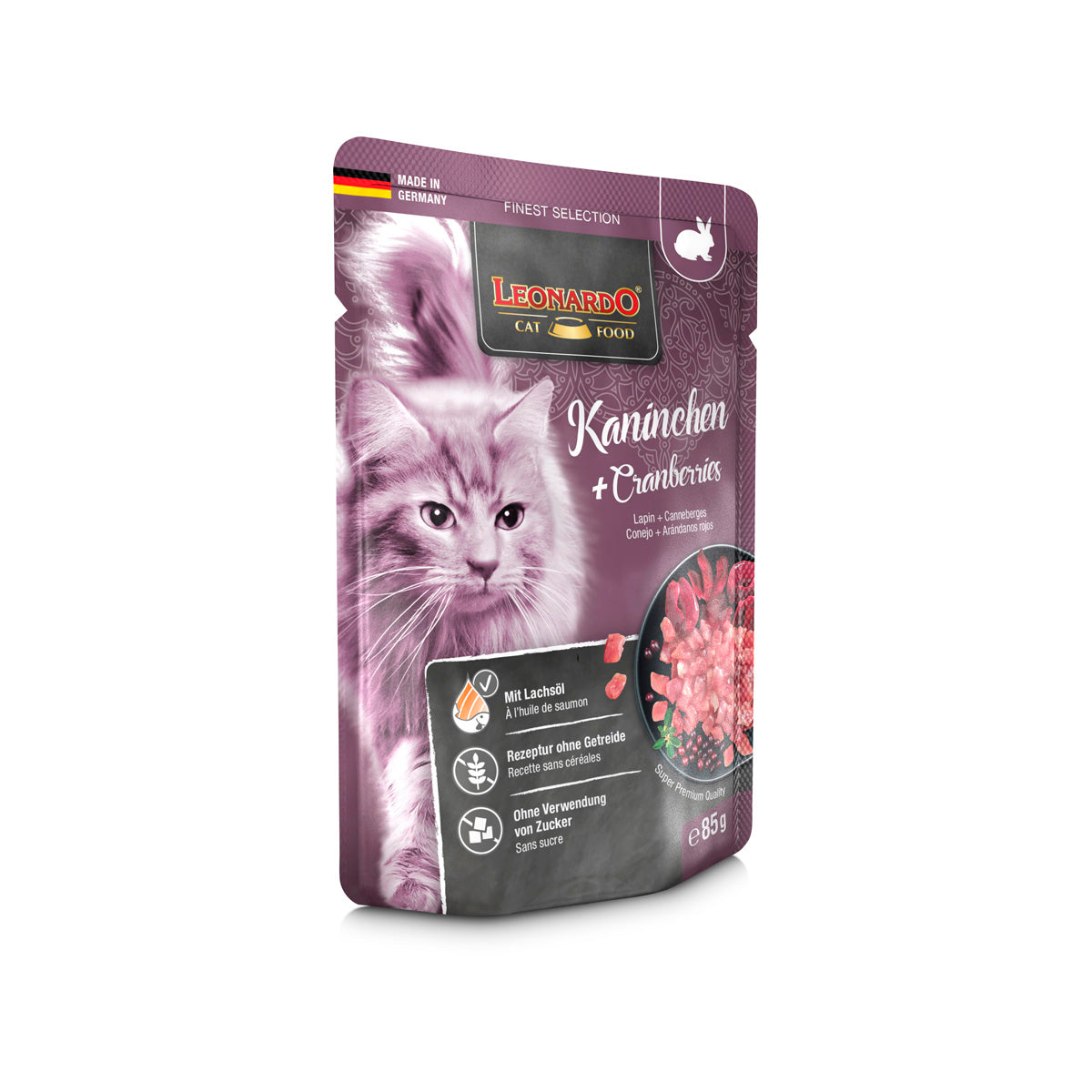 BEUTEL LEONARDO 85 G KANINCHEN & CRANBERRIES