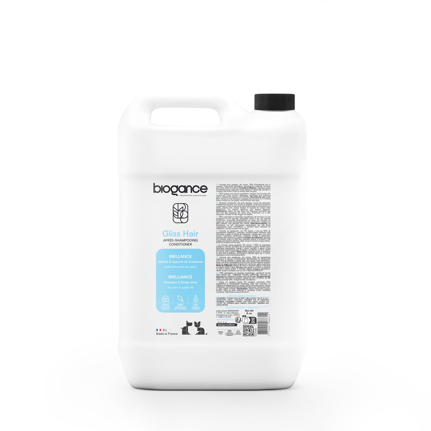 BIOGANCE APRES SHAMPOOING BRILLANCE 5 L