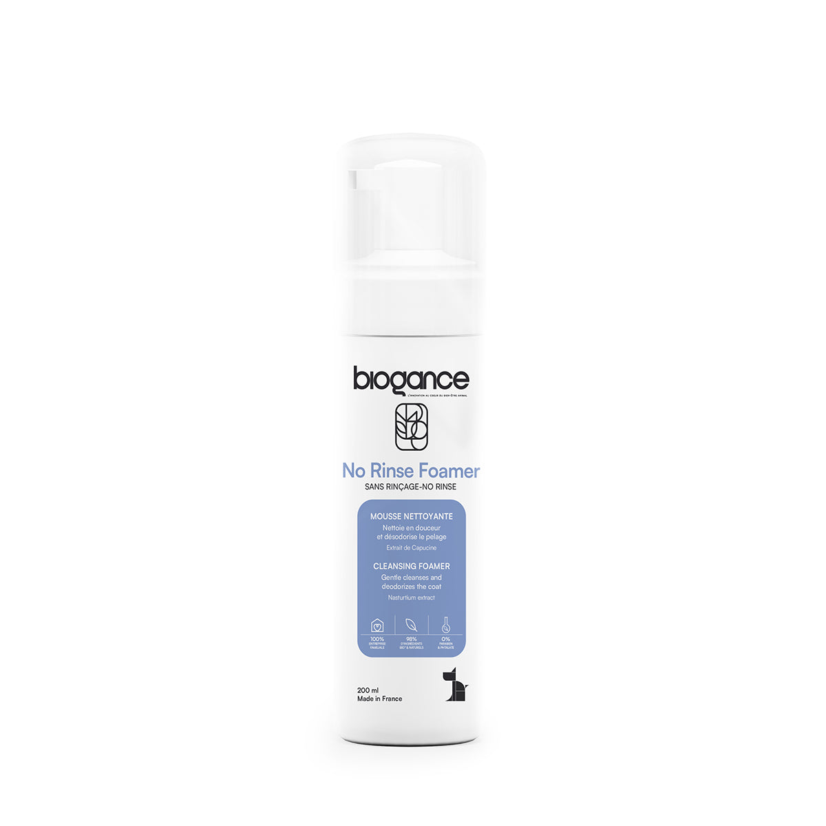 BIOGANCE HUND MOUSSE ''NO RINSE''
SPULFREI 200 ML
