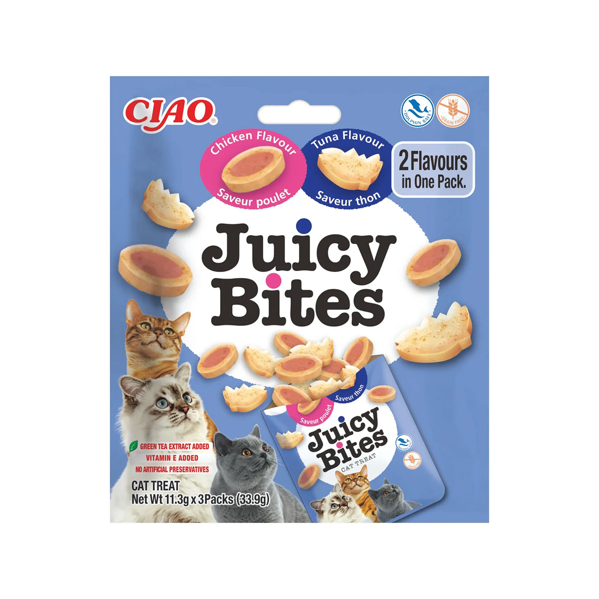 SACHETS JUICY BITES POULET ET THON