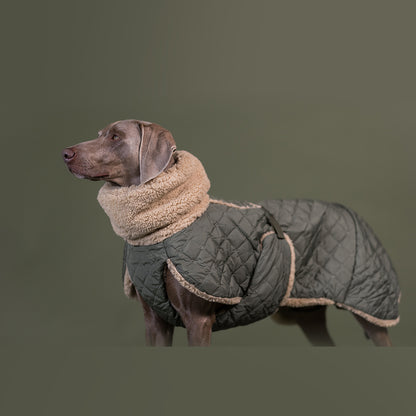 PAIKKA GESTEPPTE SHERPA-JACKE OLIVE 45