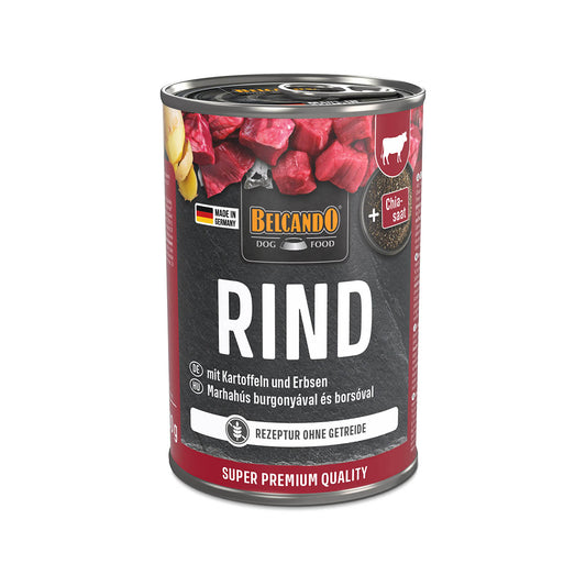 BOITES BELCANDO 400 G BOEUF AVEC POMME DE TERRE ET PETIT POIS - 6 PCS