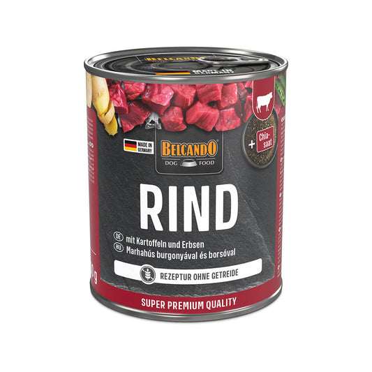 BOITES BELCANDO 800 G BOEUF AVEC POMME DE TERRE ET PETIT POIS - 6 PCS