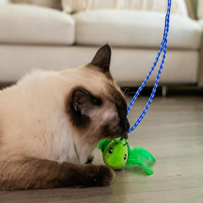 CATSTAGES TAIL TEASER GROUND PREY GRN