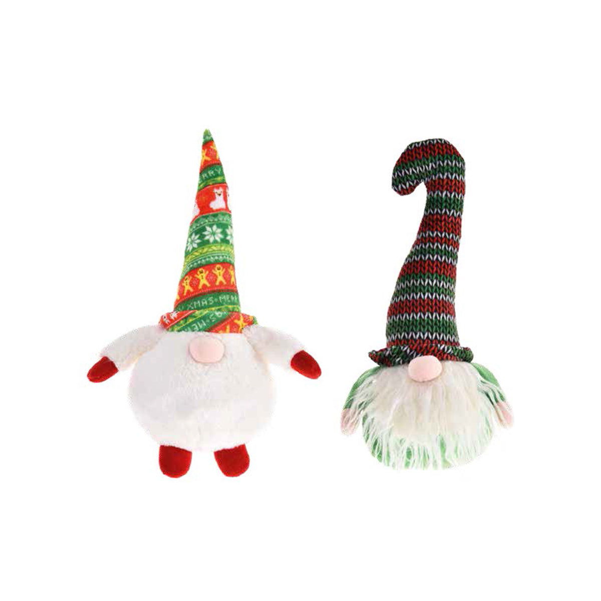 BUBIMEX XMAS PELUCHE LUTINS VERT/ROUGE