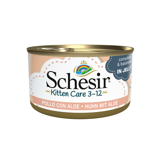 SCHESIR JELLY 14 X 85 G KITTEN HÜHNCHEN UND ALOE
