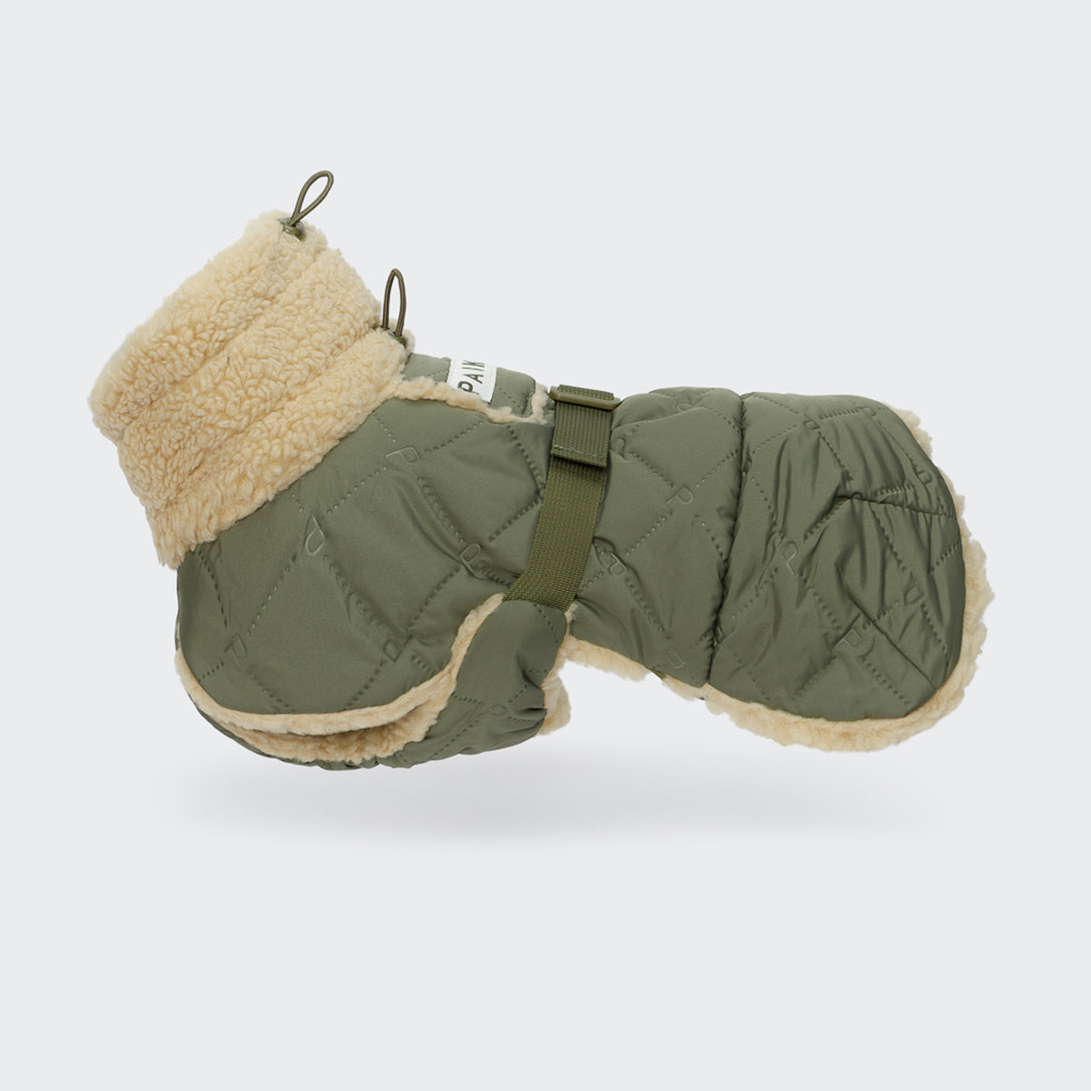 PAIKKA GESTEPPTE SHERPA-JACKE OLIVE 65