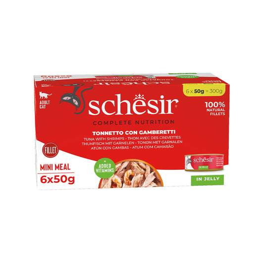 SCHESIR GELEE 8 X (6 X 50) G THON ET CREVETTES