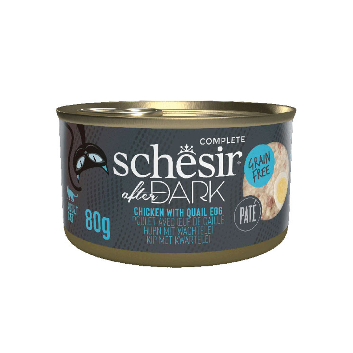 SCHESIR AFTER DARK PATE BOITE 80G POULET ET ŒUF