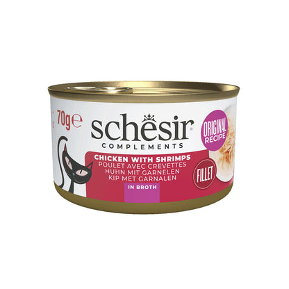 SCHESIR BOUILLON 12 X 70 G FILET DE POULET ET CREVETTE