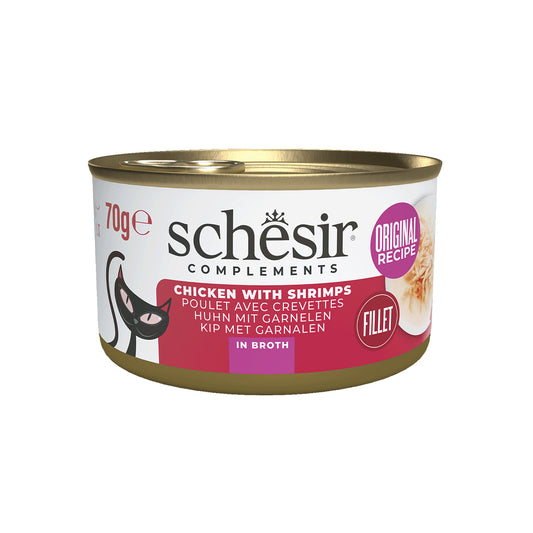 SCHESIR BOUILLON 12 X 70 G FILET DE POULET ET CREVETTE
