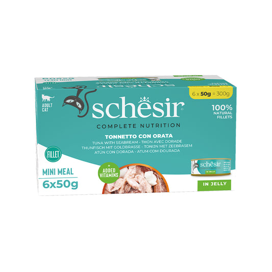 SCHESIR GELEE 8 X (6 X 50) G THUNFISCH UND DORADAS