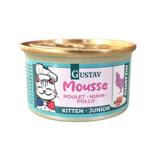 GUSTAV MOUSSE KITTEN POULET 12 X 85G