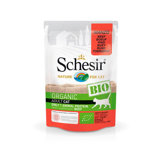 SACHETS SCHESIR CAT BEEF 85 G BIO