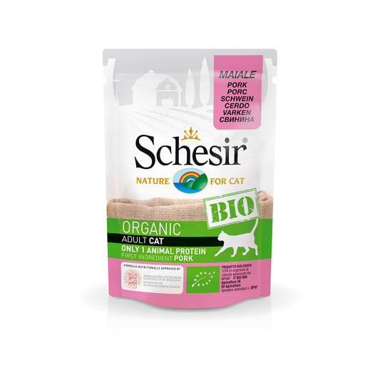 SACHETS SCHESIR CAT PORK 85 G BIO