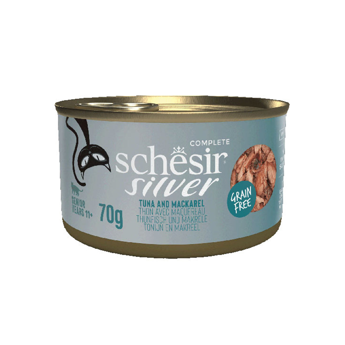 SCHESIR SILVER FILET IN BOUILLON DOSEN 70G THUNFISCH UND MAQUEREL