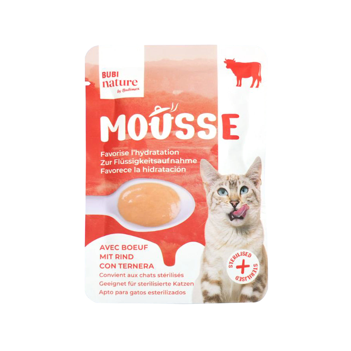 BUBI NATURE MOUSSE AU BOEUF 12 X 50G