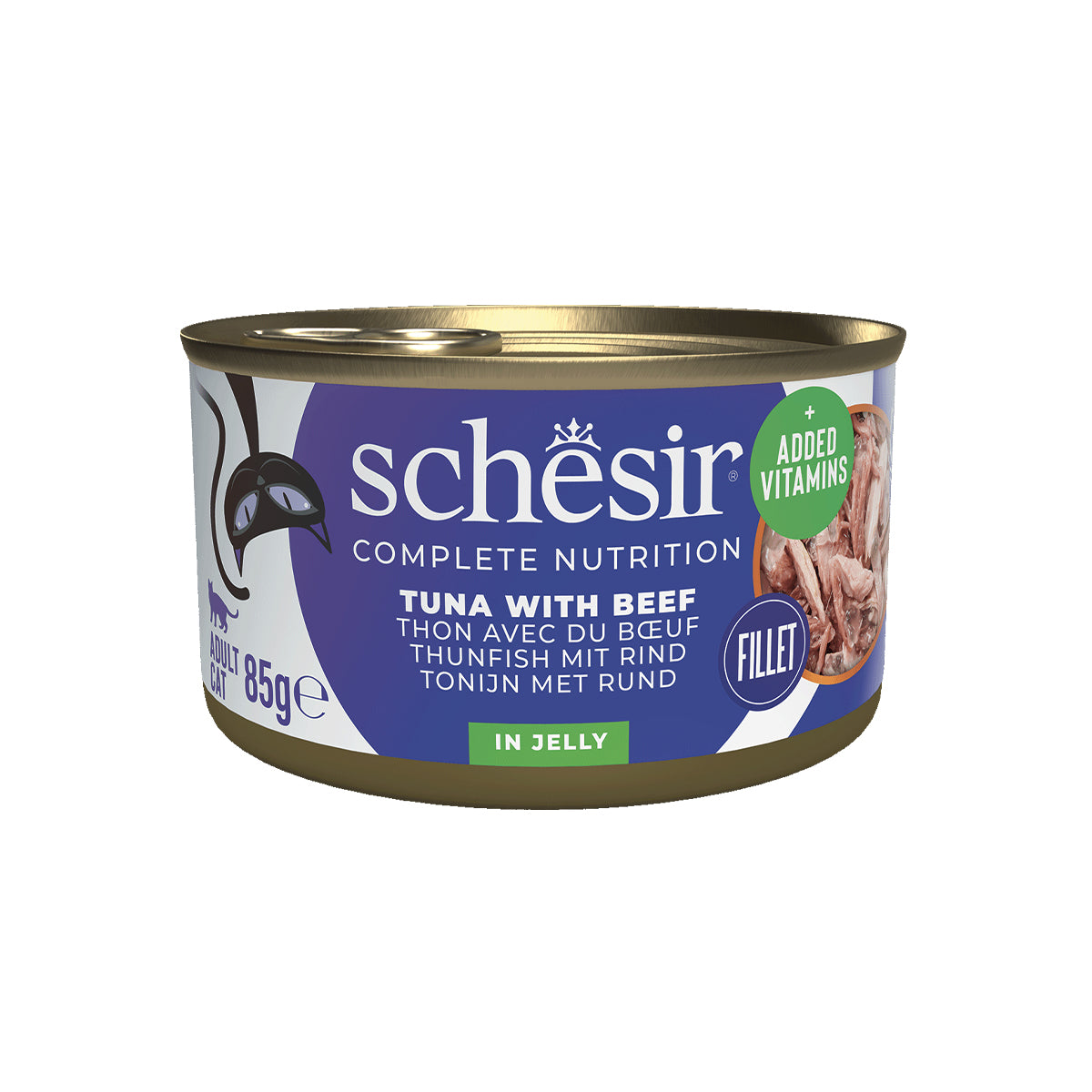 SCHESIR GELEE 12 X 85 G THON AVEC BŒUF