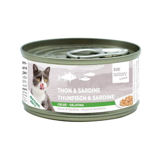 BUBI NATURE THON ET SARDINE EN GELEE 24 X 70G
