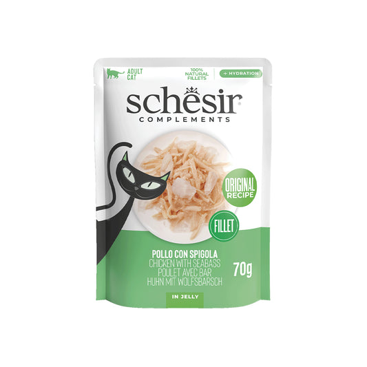 SCHESIR GELEE 12 X 70 G POULET ET BAR