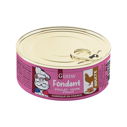 GUSTAV FONDANT CHAT POULET 12 X 85G